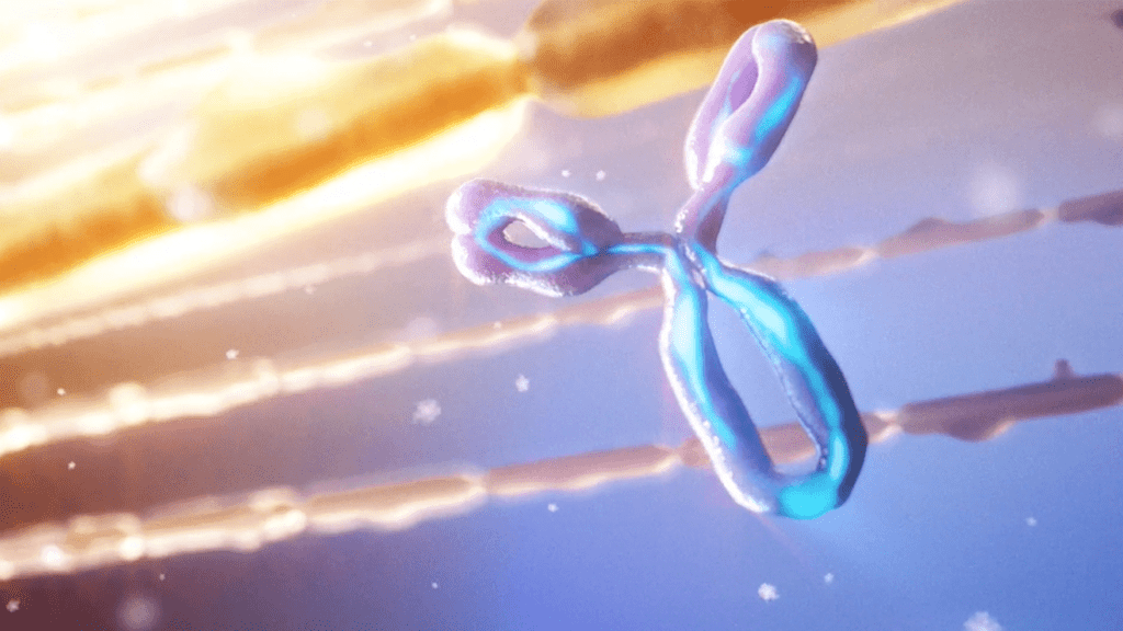 Antibody glowing as it flies by peripheral nerves